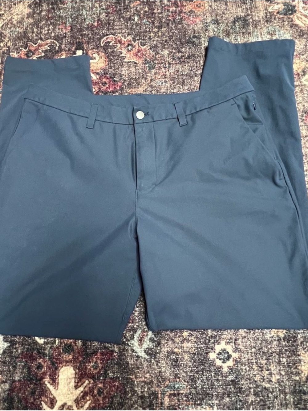 lululemon athletica Men's Deep Blue Stretch Chinos